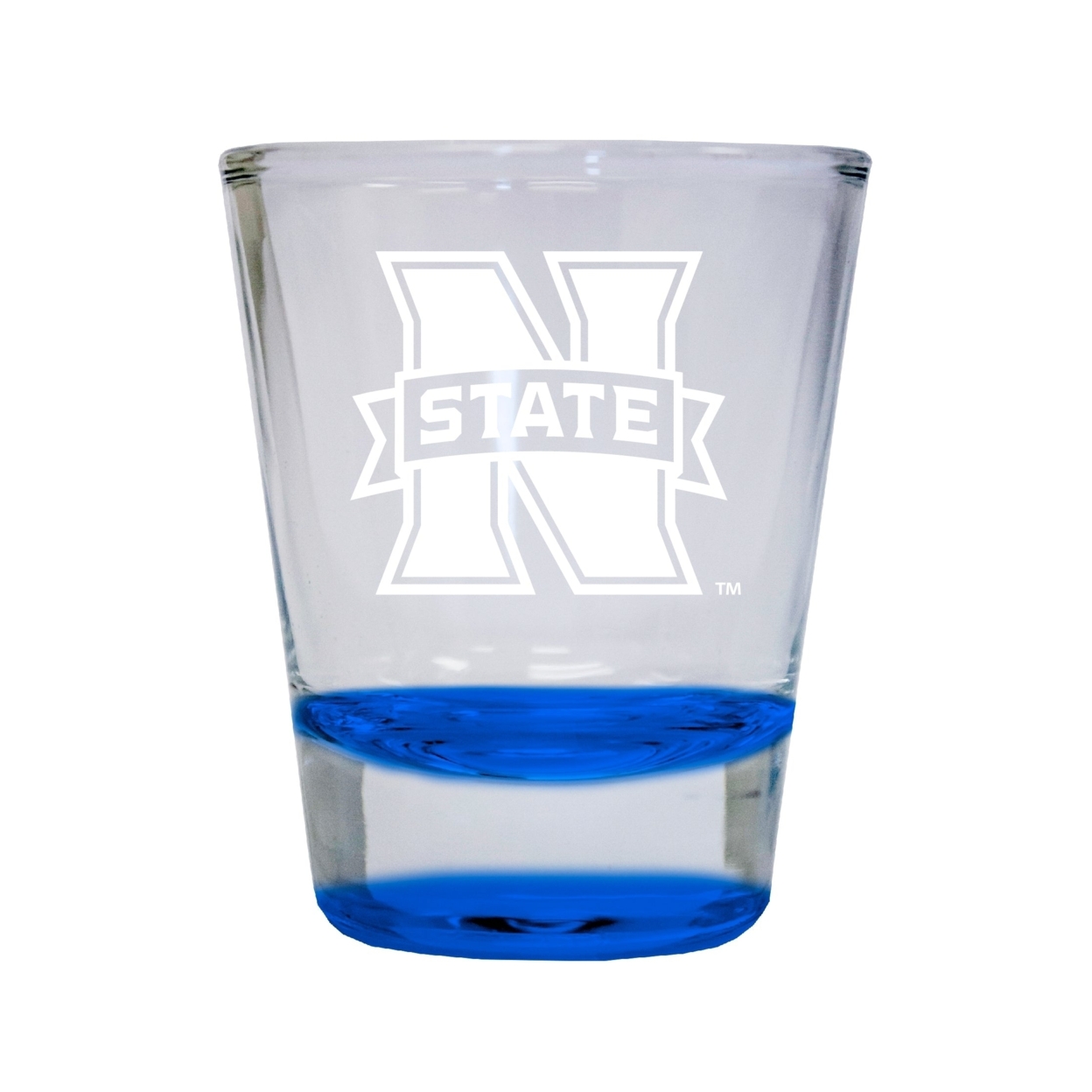 Northwestern Oklahoma State University Etched Round Shot Glass 2 Oz Blue