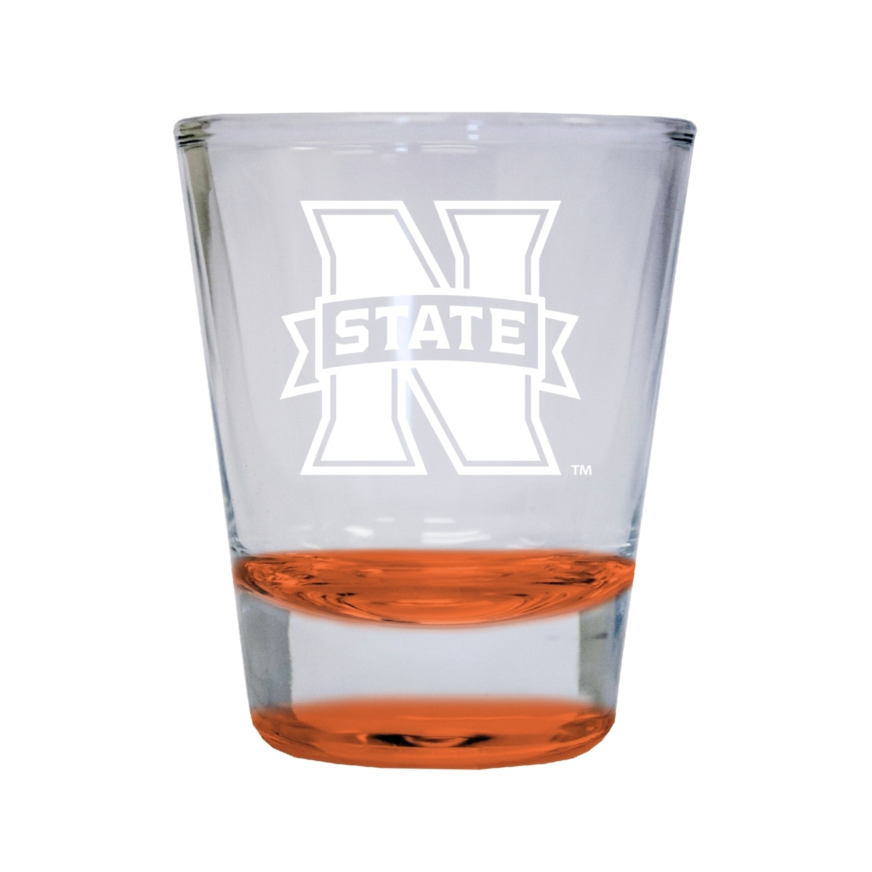 Northwestern Oklahoma State University Etched Round Shot Glass 2 Oz Orange