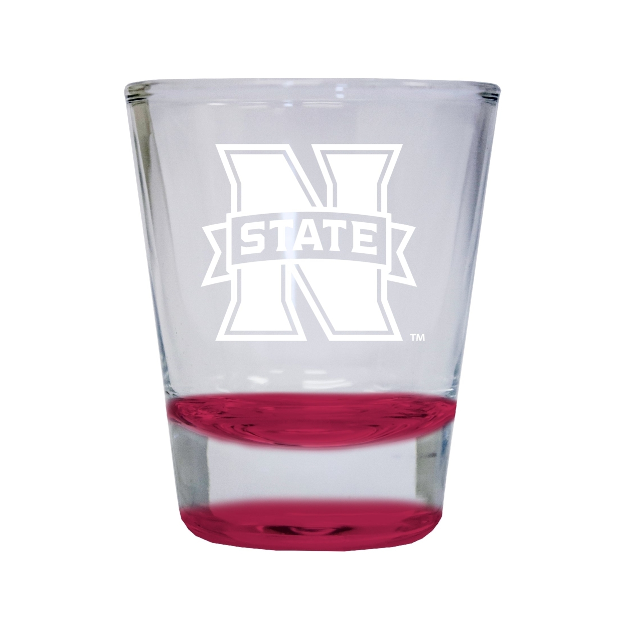 Northwestern Oklahoma State University Etched Round Shot Glass 2 Oz Red