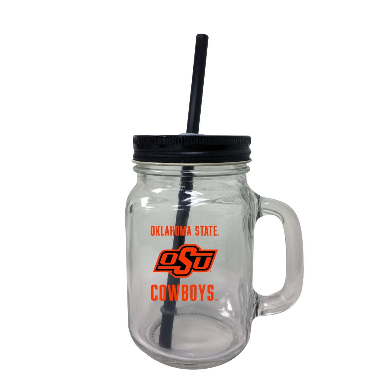 Oklahoma State Cowboys 16 Oz Mason Jar Glass 2 Pack