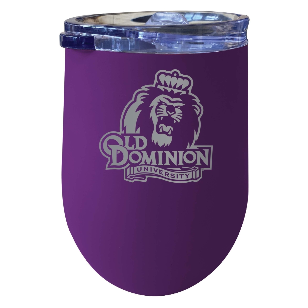 Old Dominion Monarchs 12 Oz Etched Insulated Wine Stainless Steel Tumbler Purple