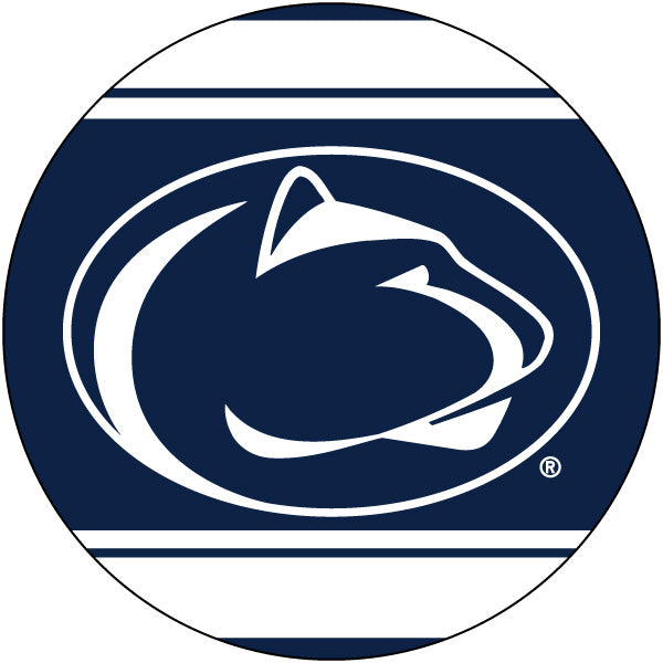 Penn State Nittany Lions 4 Inch Round Trendy Polka Dot Magnet
