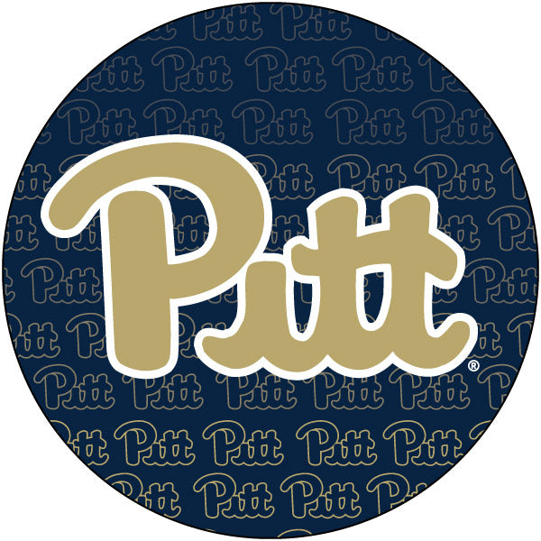 Pittsburgh Panthers 4 Inch Round Word Magnet