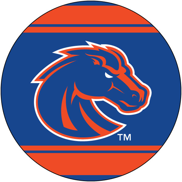 R And R Imports, Inc Boise State Broncos Collegiate 4 Inch Round Trendy Polka Dot Magnet