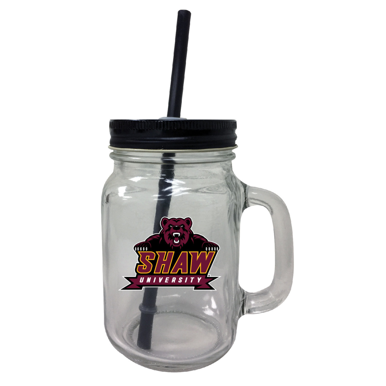 Shaw University Bears 16 Oz Mason Jar Glass 2 Pack