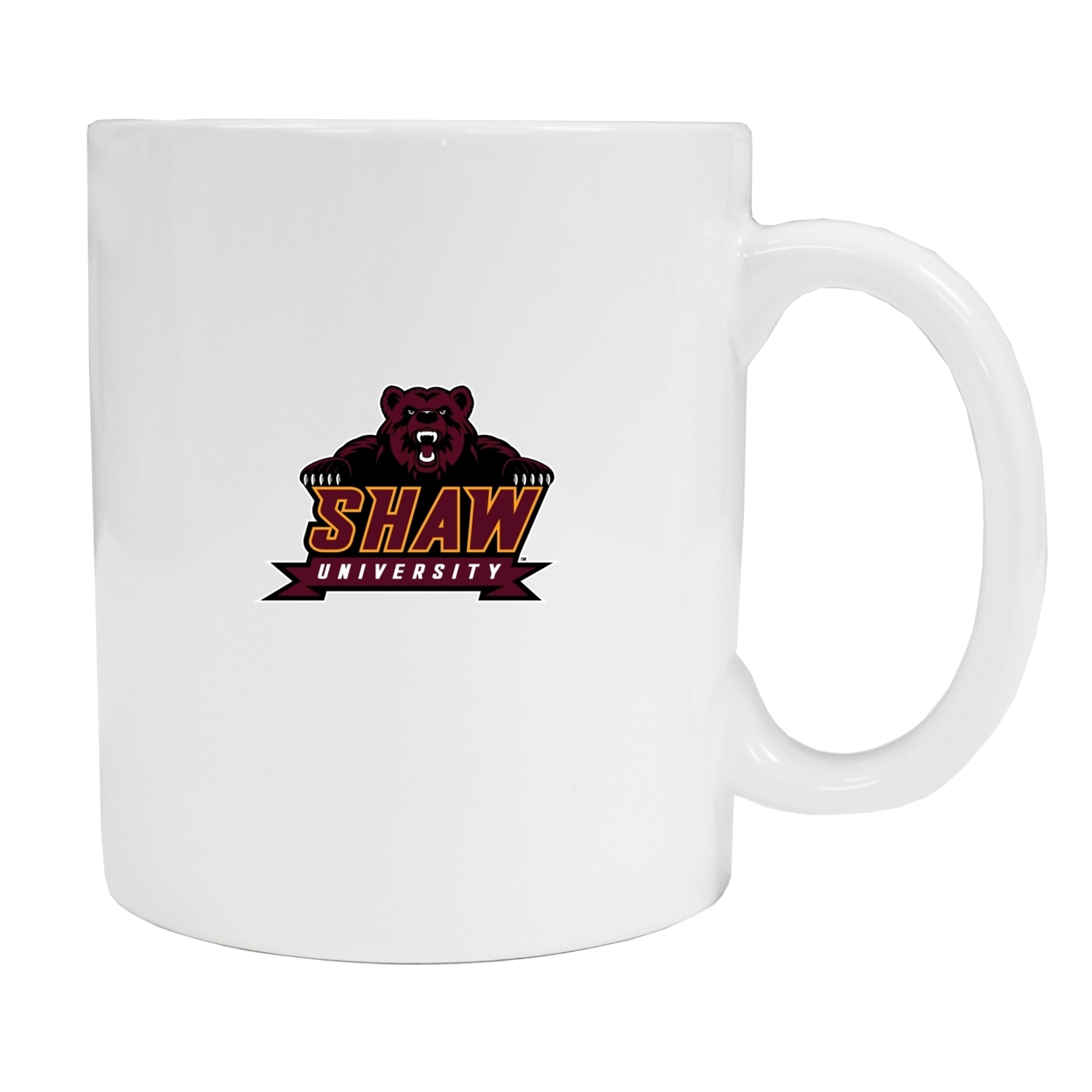 Shaw University Bears White Ceramic Coffee Mug 2-Pack (White).