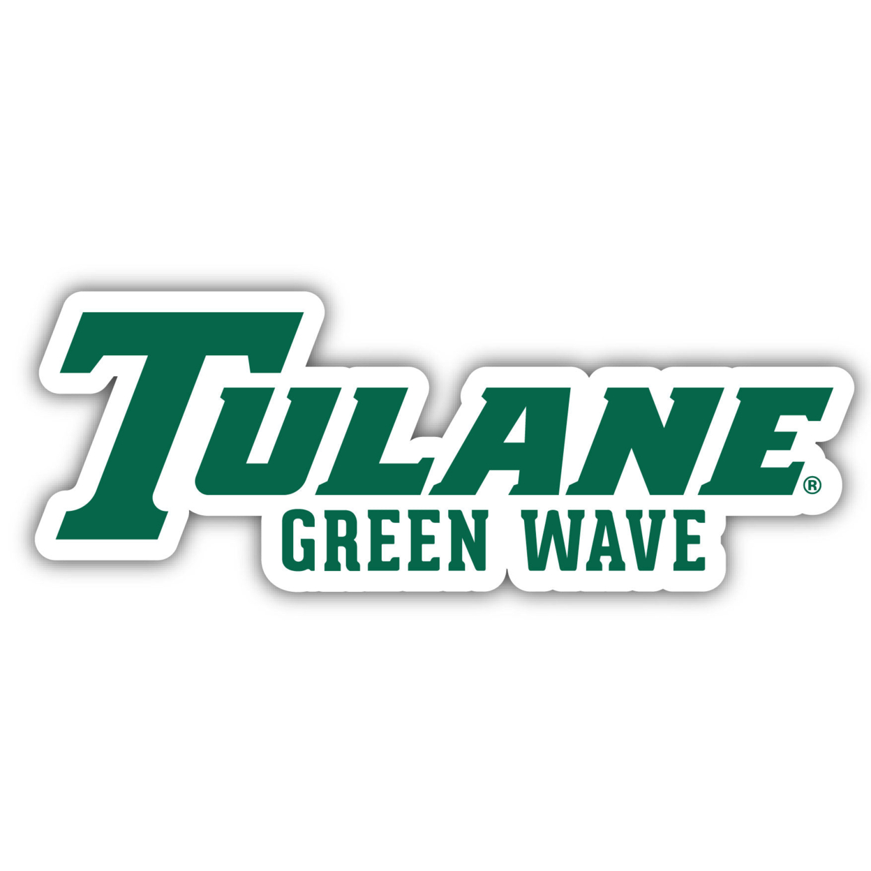 Tulane University Green Wave 10 Inch Vinyl Decal Sticker