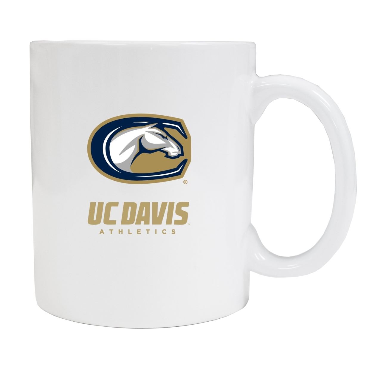 UC Davis Aggies White Ceramic Coffee Mug 2-Pack (White).