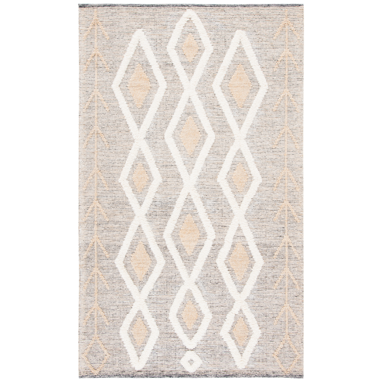 SAFAVIEH Vermont Collection VRM601D Gold / Ivory Rug - 5 X 8
