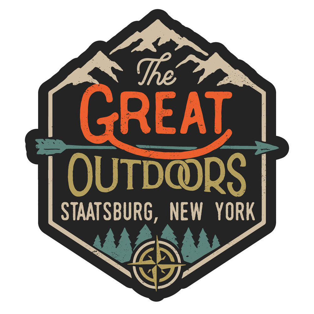 Staatsburg New York Souvenir Decorative Stickers (Choose Theme And Size) - Single Unit, 2-Inch, Great Outdoors