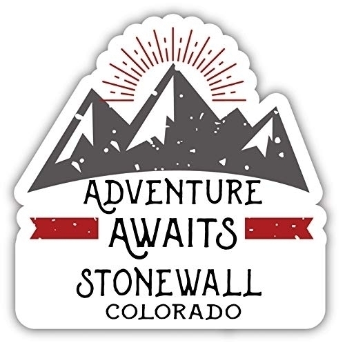 Stonewall Colorado Souvenir Decorative Stickers (Choose Theme And Size) - Single Unit, 4-Inch, Adventures Awaits