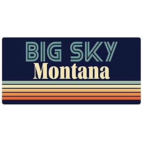Big Sky Montana 5 X 2.5-Inch Fridge Magnet Retro Design