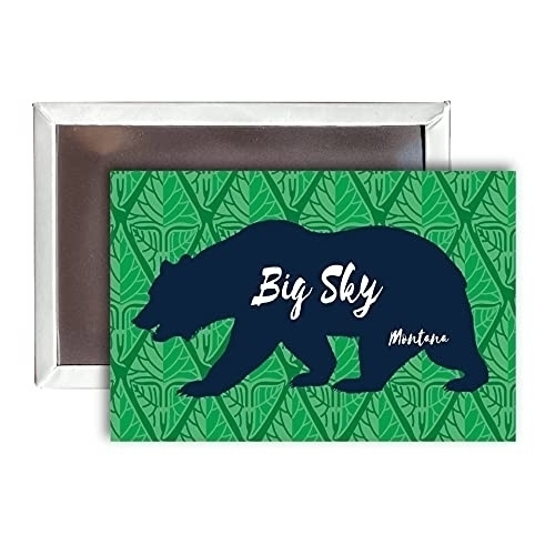 Big Sky Montana Souvenir 2x3-Inch Fridge Magnet Bear Design