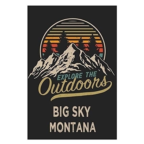Big Sky Montana Souvenir 2x3-Inch Fridge Magnet Explore The Outdoors