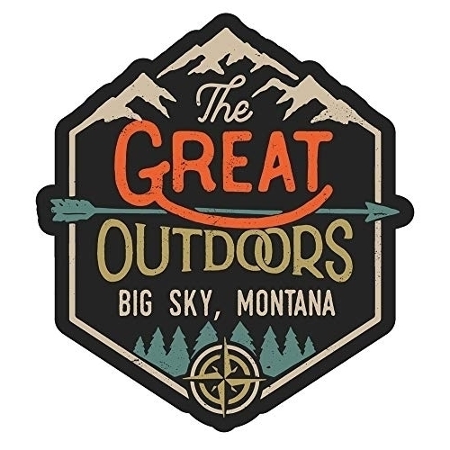 Big Sky Montana The Great Outdoors Design 4-Inch Fridge Magnet