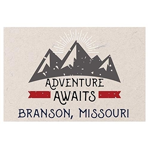 Branson Missouri Souvenir 2x3 Inch Fridge Magnet Adventure Awaits Design