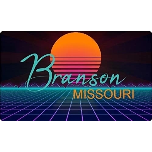 Branson Missouri 4 X 2.25-Inch Fridge Magnet Retro Neon Design