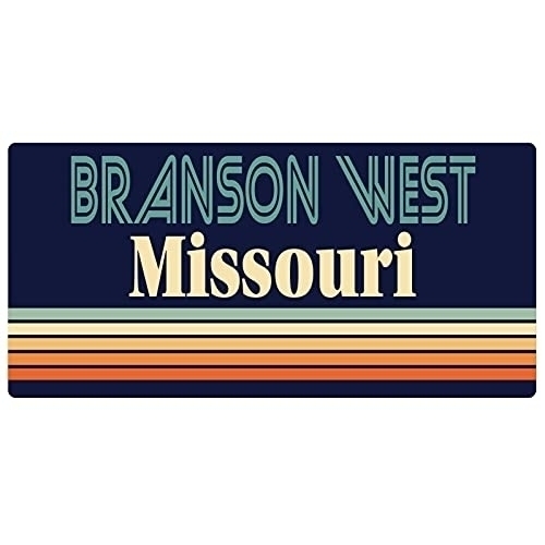 Branson West Missouri 5 X 2.5-Inch Fridge Magnet Retro Design