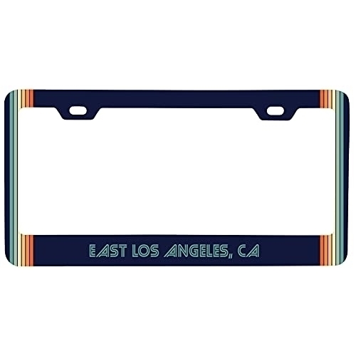 East Los Angeles California Car Metal License Plate Frame Retro Design