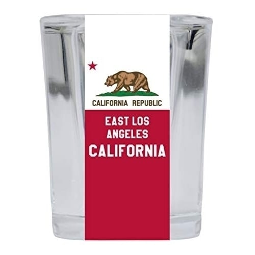 East Los Angeles California Souvenir 2 Ounce Square Shot Glass 4 Pack