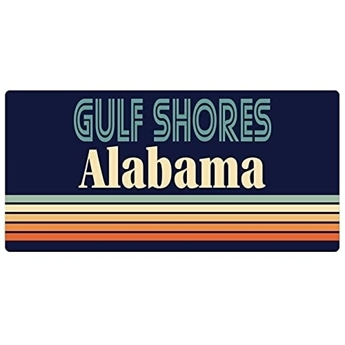 Gulf Shores Alabama 5 X 2.5-Inch Fridge Magnet Retro Design