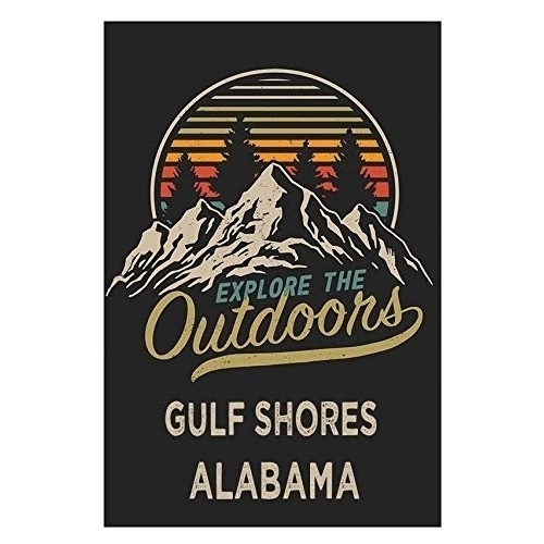 Gulf Shores Alabama Souvenir 2x3-Inch Fridge Magnet Explore The Outdoors