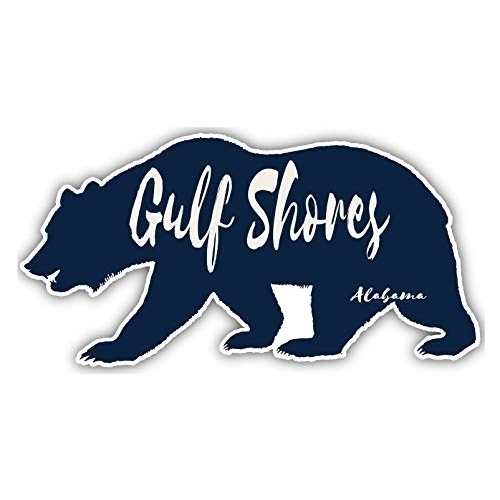 Gulf Shores Alabama Souvenir 3x1.5-Inch Fridge Magnet Bear Design
