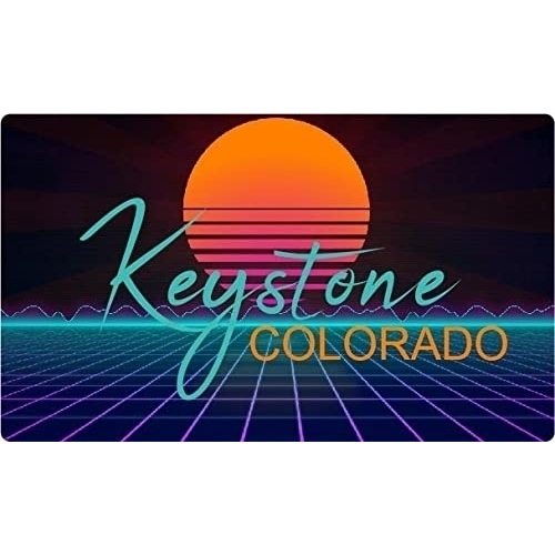 Keystone Colorado 4 X 2.25-Inch Fridge Magnet Retro Neon Design