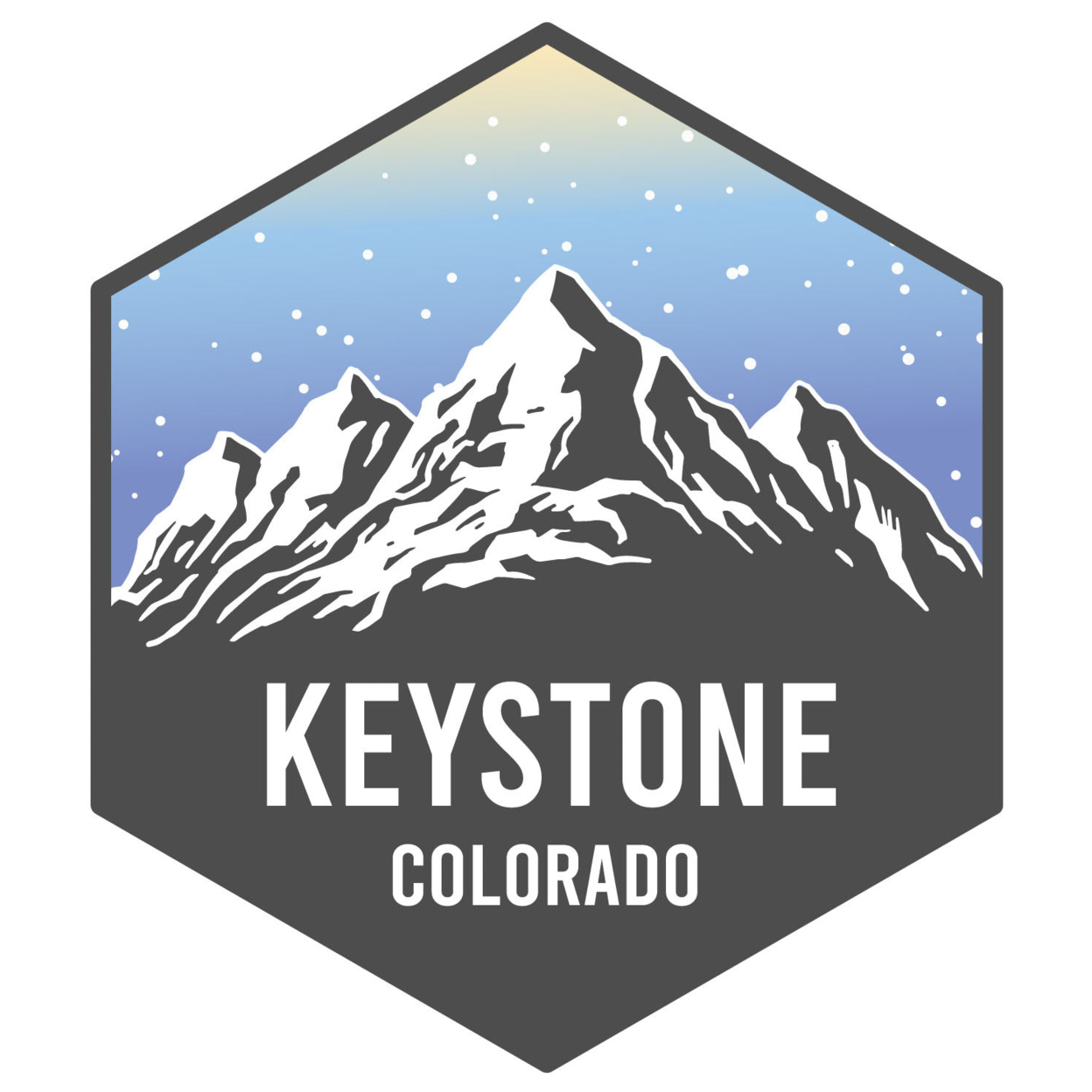 Keystone Colorado Ski Adventures Souvenir 4 Inch Vinyl Decal Sticker