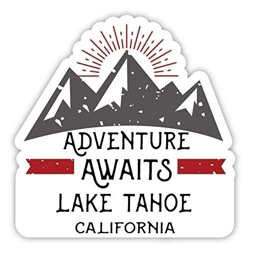 Lake Tahoe California Souvenir 2-Inch Vinyl Decal Sticker Adventure Awaits Design