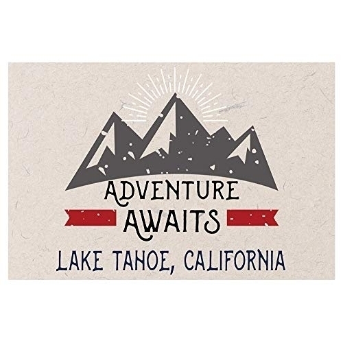 Lake Tahoe California Souvenir 2x3 Inch Fridge Magnet Adventure Awaits Design