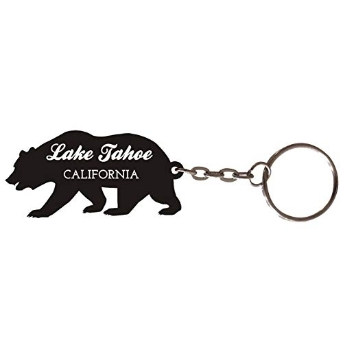 Lake Tahoe California Souvenir Metal Bear Keychain