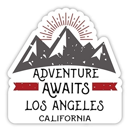 Los Angeles California Souvenir 2-Inch Vinyl Decal Sticker Adventure Awaits Design