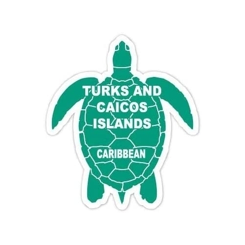 Caribbean 4 Green Turtle Decal