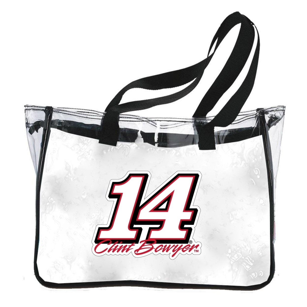 CB Clint Bowyer #14 NASCAR Plastic Clear Tote Bag