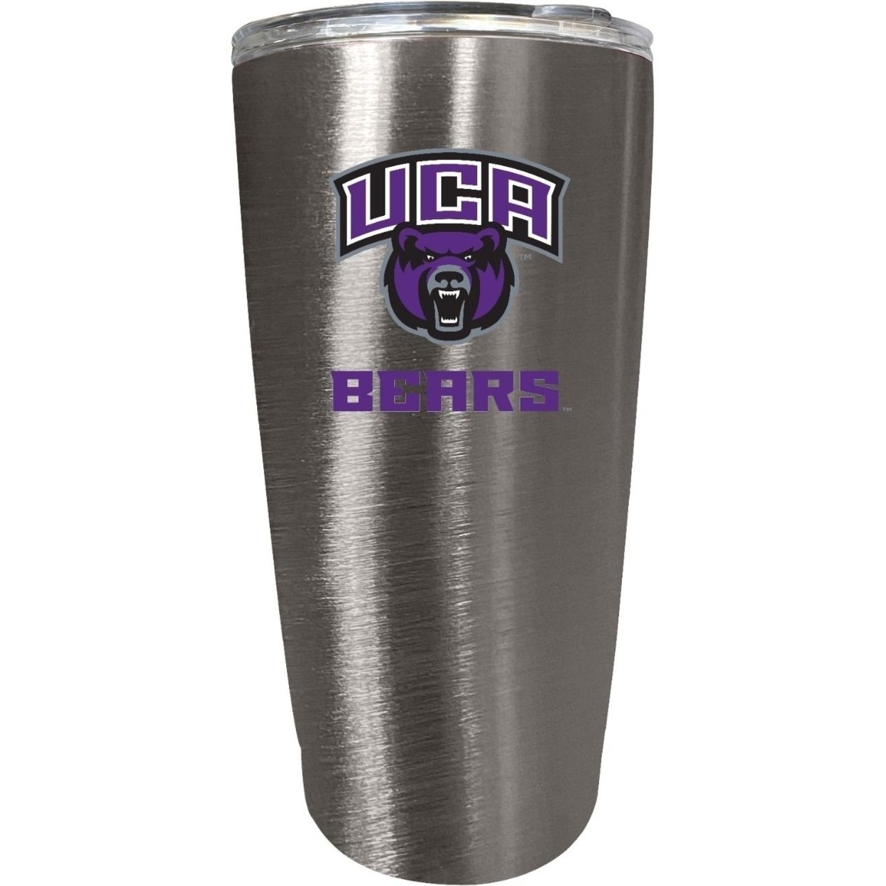 Central Arkansas Bears 16 Oz Insulated Stainless Steel Tumbler Colorless