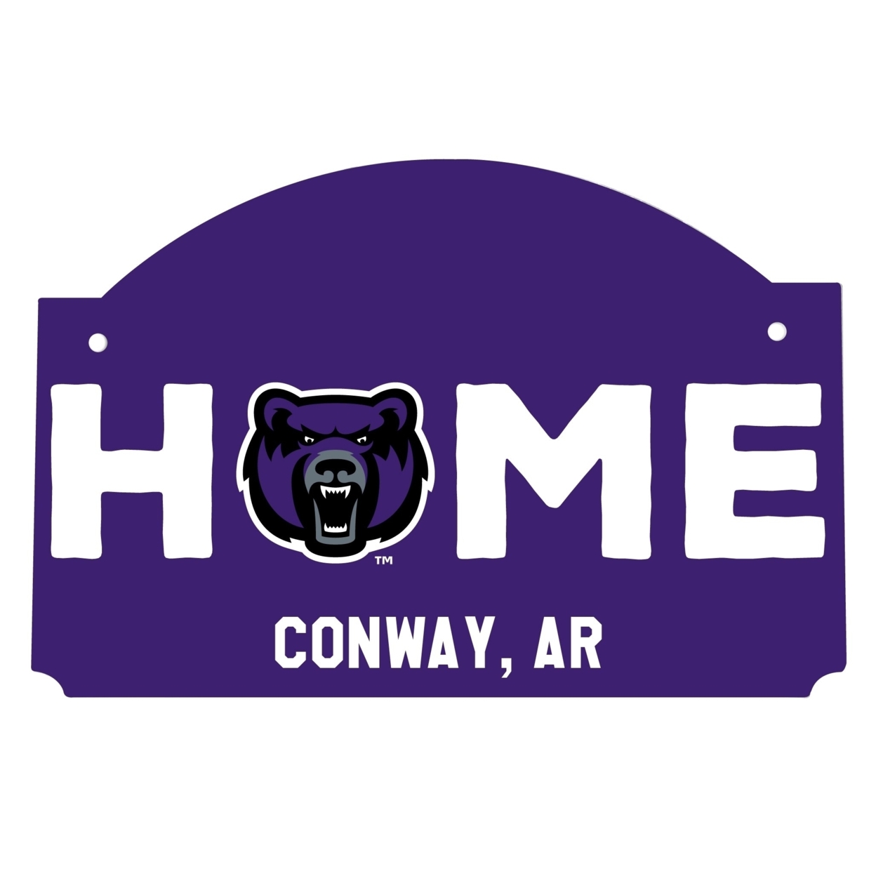 Central Arkansas Bears Wood Sign With String