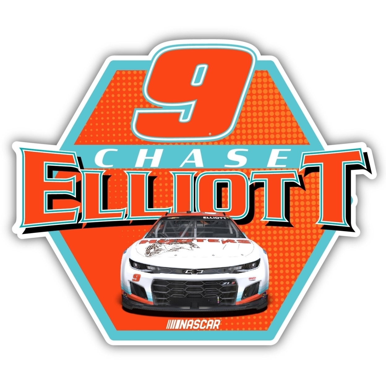 Chase Elliott Hooters #9 NASCAR Laser Cut Decal