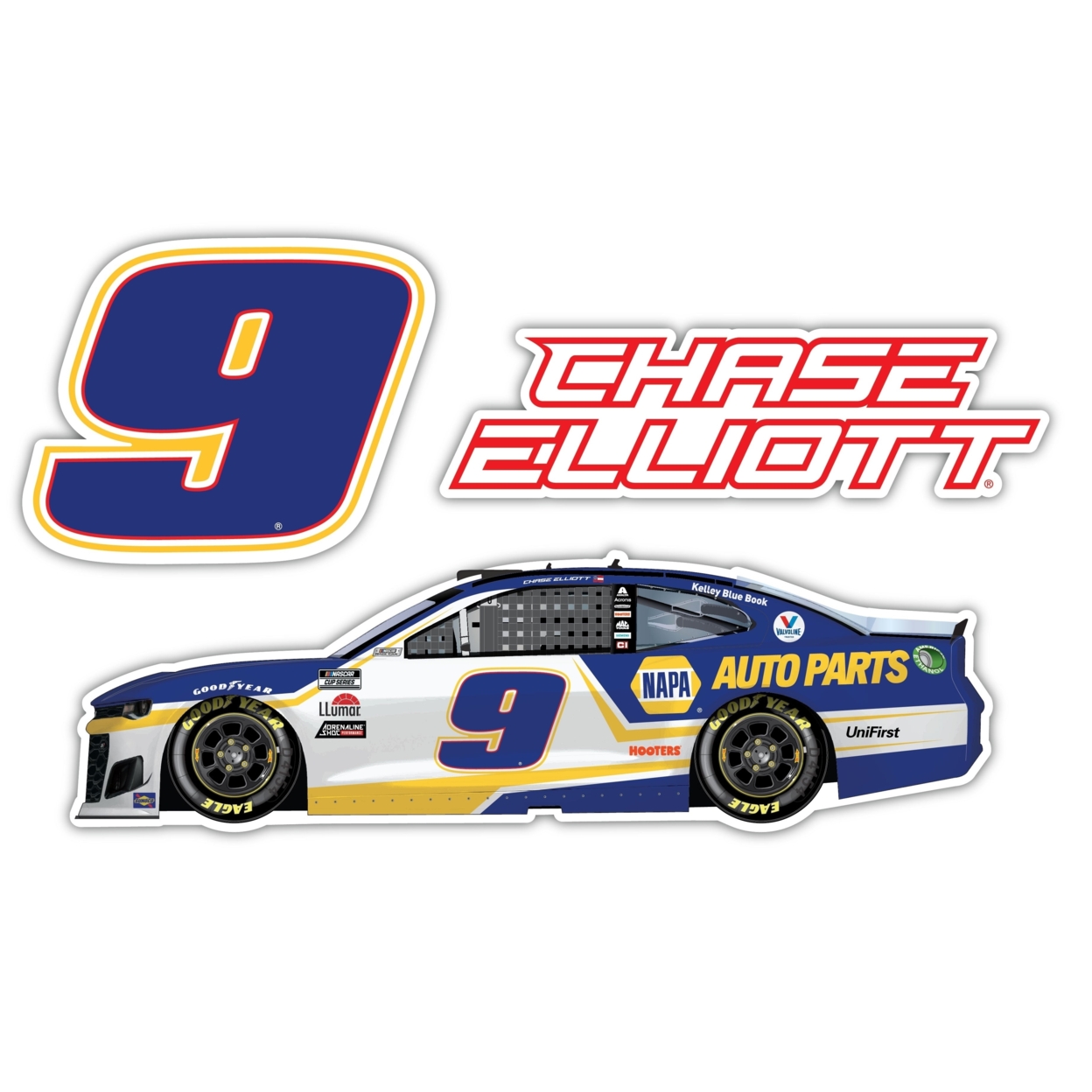 Chase Elliott NASCAR #9 Pack Laser Cut Decal New For 2021
