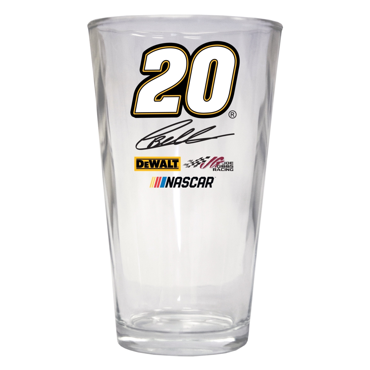 Christopher Bell #20 NASCAR Cup Series 16 Oz Pint Glass