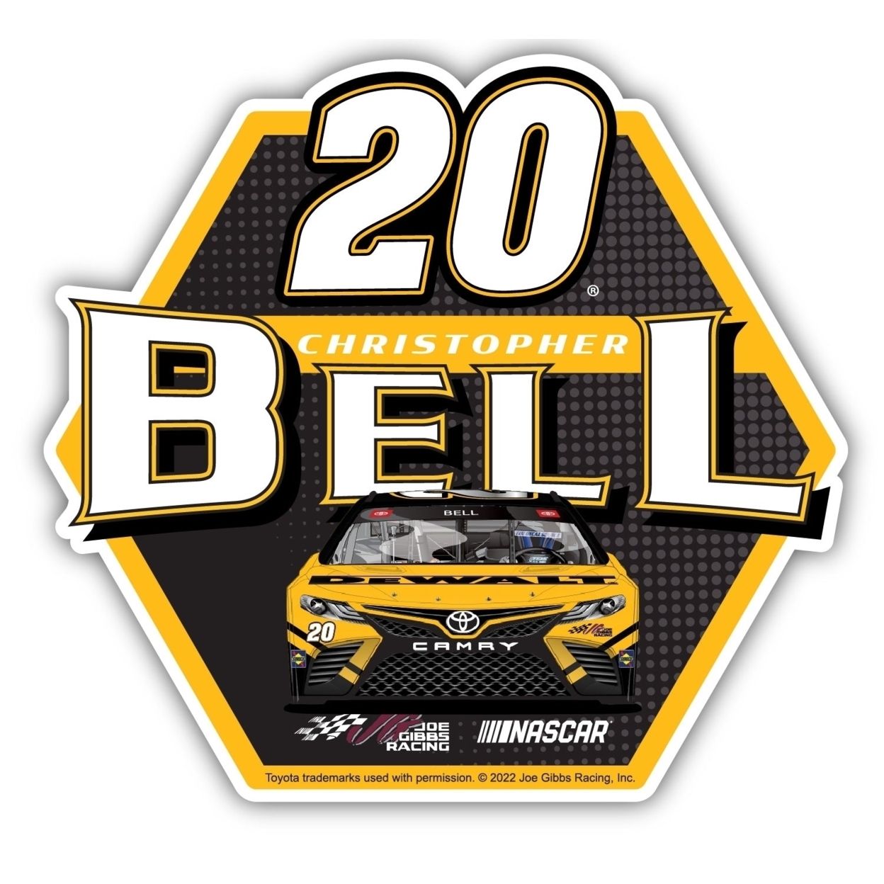 Christopher Bell #20 NASCAR Laser Cut Decal