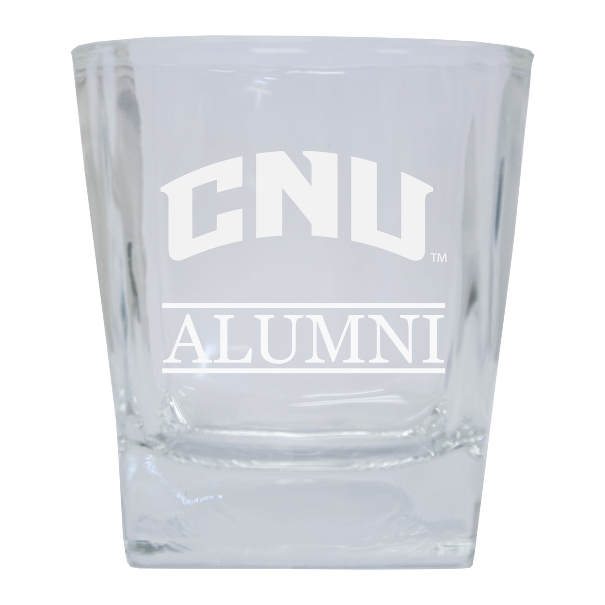 Christopher Newport Captains 8 Oz Etched Alumni Glass Tumbler 2-Pack