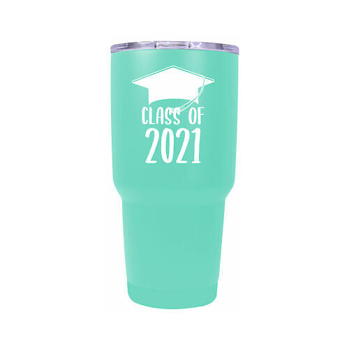 Class Of 2021 Graduation Sea Foam Insulated Stainless Steel Tumbler