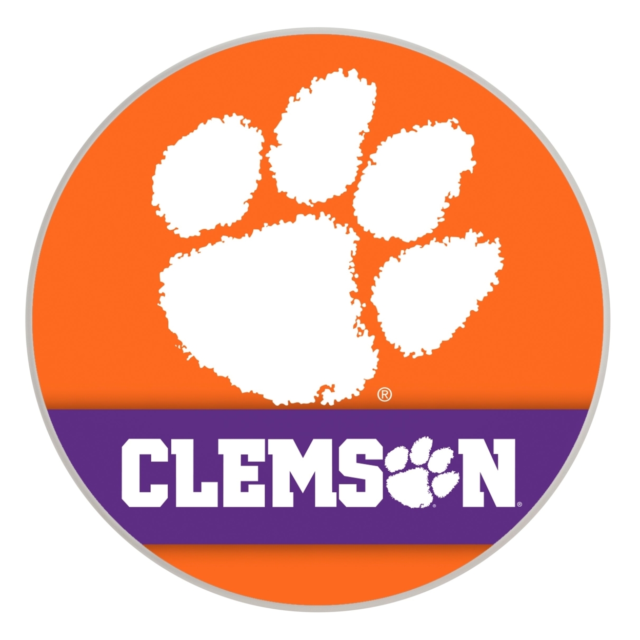 Clemson Tigers Paper Coaster 4 Pack