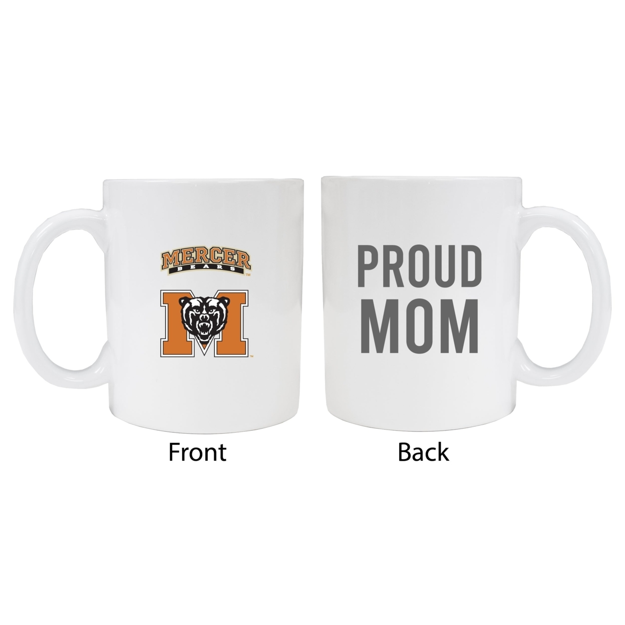 Mercer University Proud Mom Ceramic Coffee Mug - White