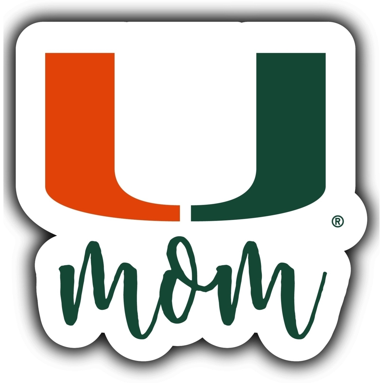 Miami Hurricanes Proud Mom 4-Inch Die Cut Decal