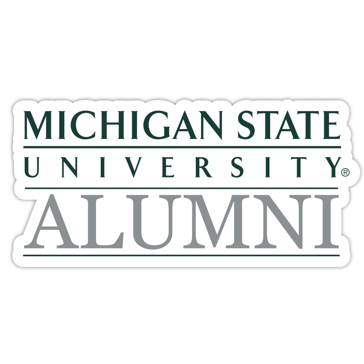 Michigan State Spartans Alumni 4 Sticker