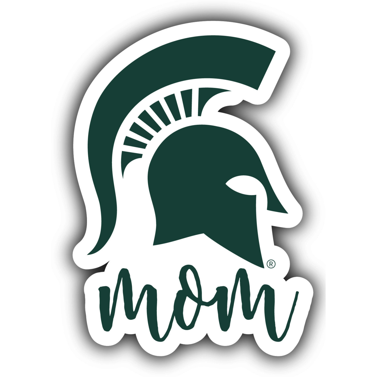 Michigan State Spartans Proud Mom 4-Inch Die Cut Decal
