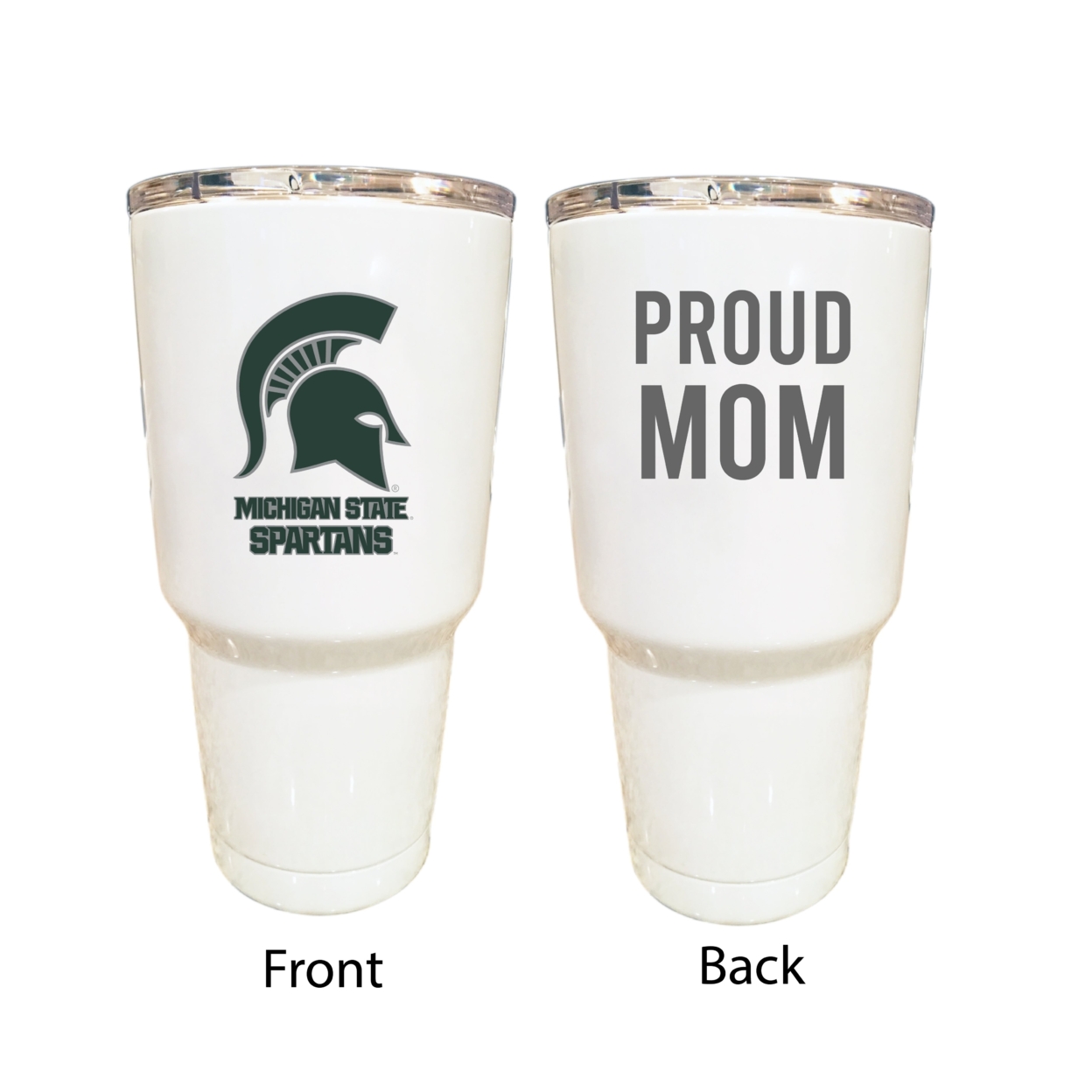 Michigan State Spartans Proud Mom 24 Oz Insulated Stainless Steel Tumblers Choose Your Color.