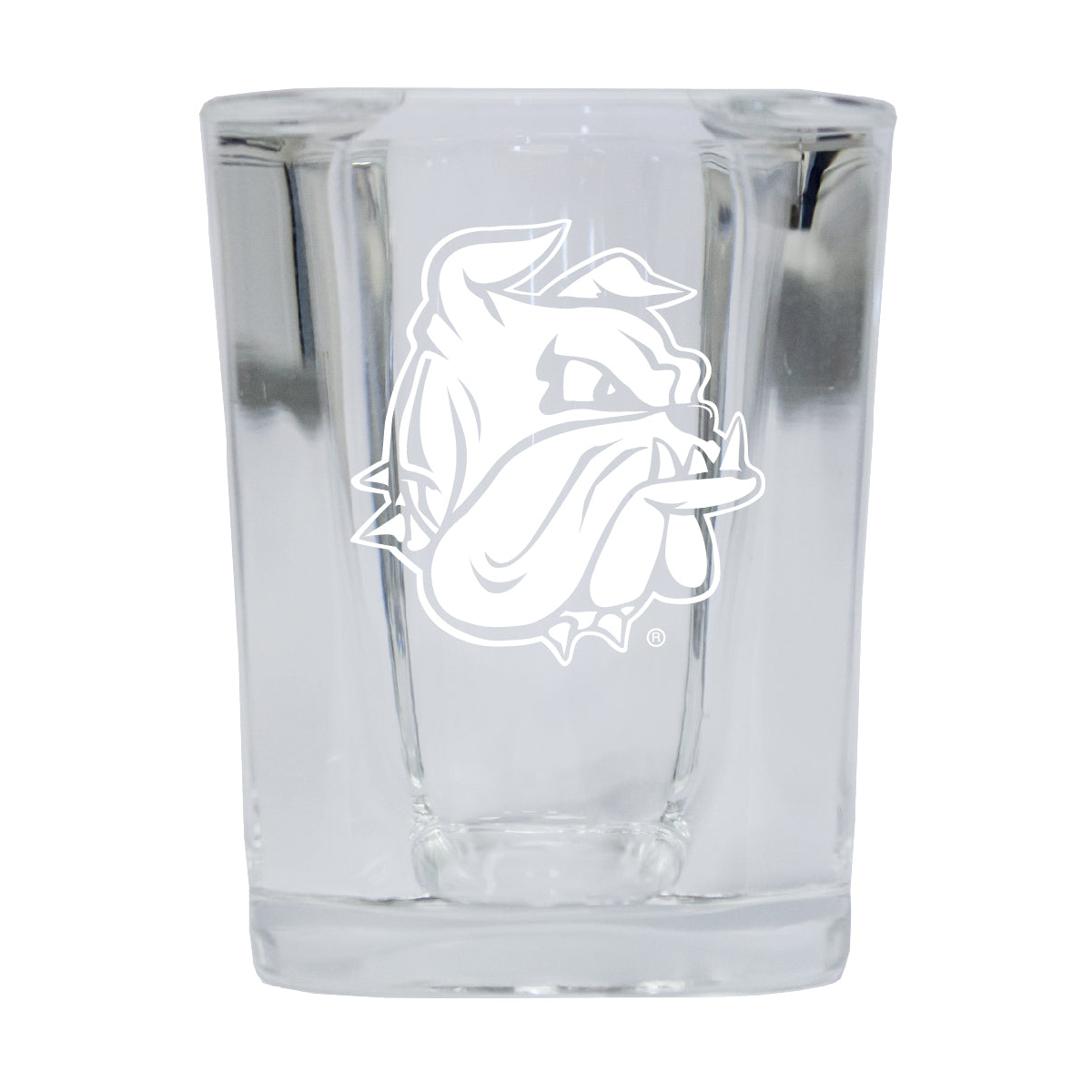Minnesota Duluth Bulldogs 2 Ounce Square Shot Glass Laser Etched Logo Design